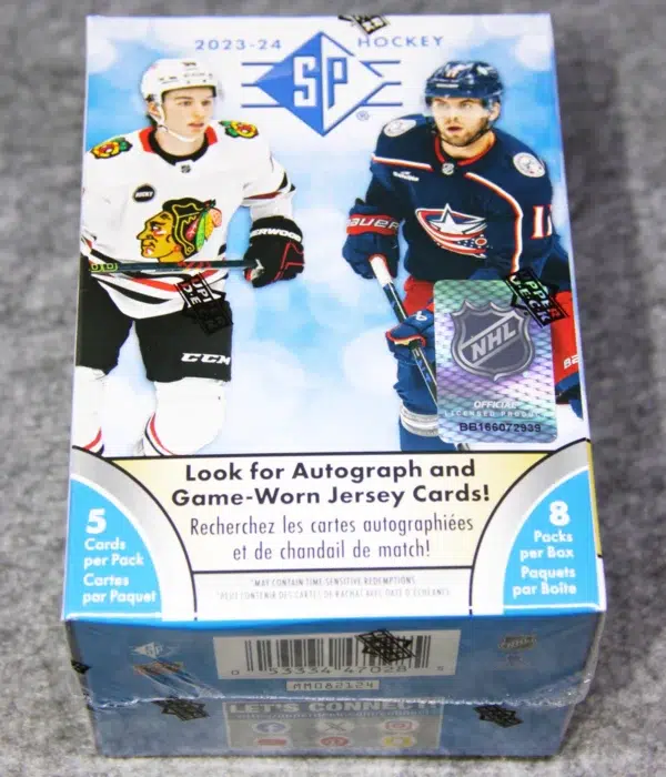 2023-24 Upper Deck SP Hockey NHL Blaster Box - front