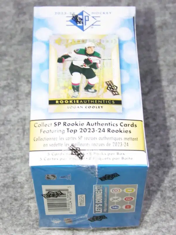 2023-24 Upper Deck SP Hockey NHL Blaster Box - side