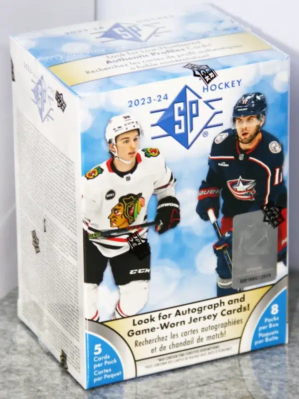 2023-24 Upper Deck SP Hockey NHL Blaster Box - stand