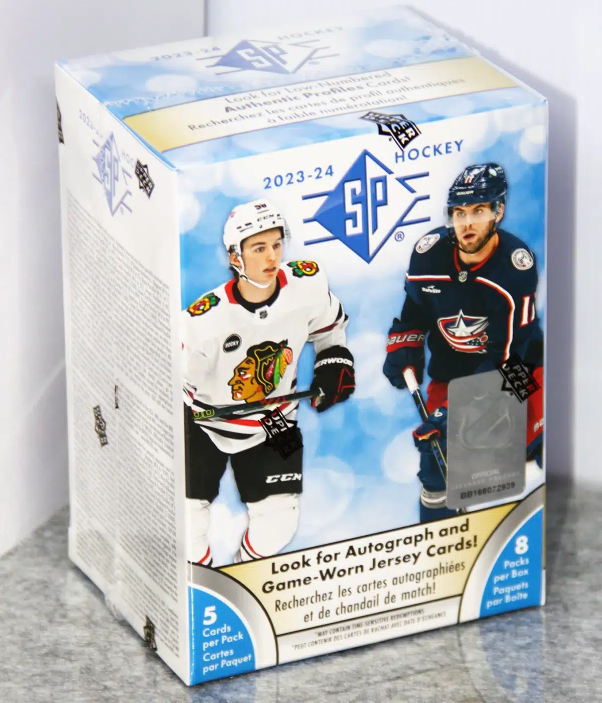 2023-24 Upper Deck SP Hockey 8-Pack Blaster Box - 40 Cards, Rookies & Inserts