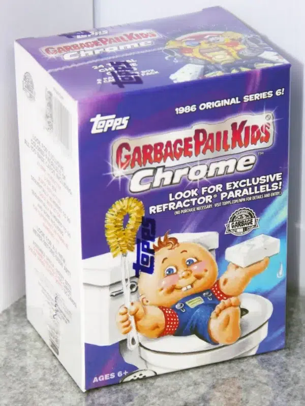 2023 Garbage Pail Kids Chrome 1986 Series 6 Value Box - stand