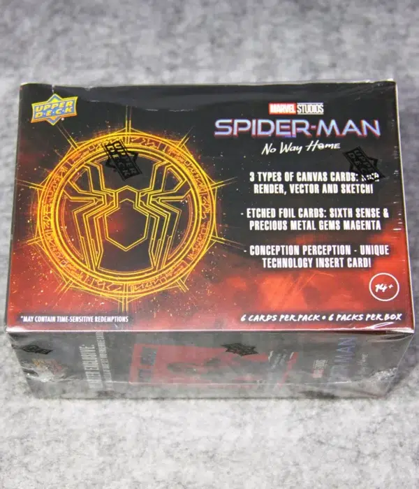 2023 Upper Deck Marvel Spider-Man No Way Home Blaster Box - back