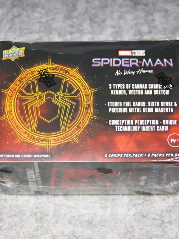 2023 Upper Deck Marvel Spider-Man No Way Home Blaster Box - back