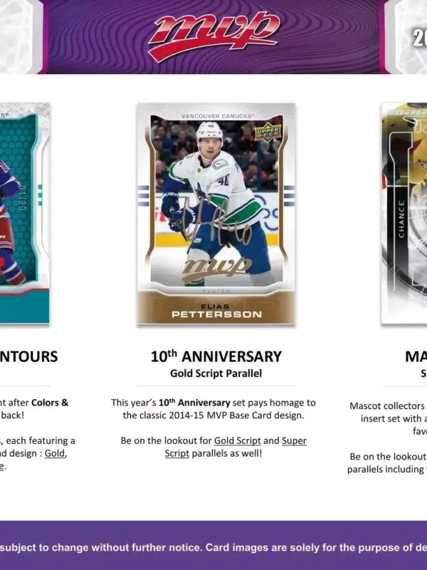 2024-25 Upper Deck MVP Hockey NHL Hobby Box - supplier4