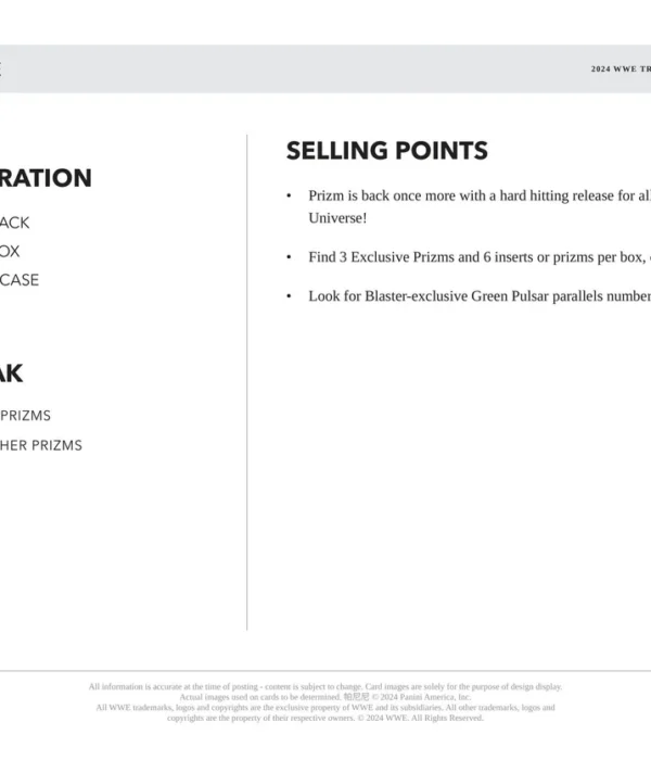 2024 Panini Prizm WWE Wrestling Blaster Box - supplier5