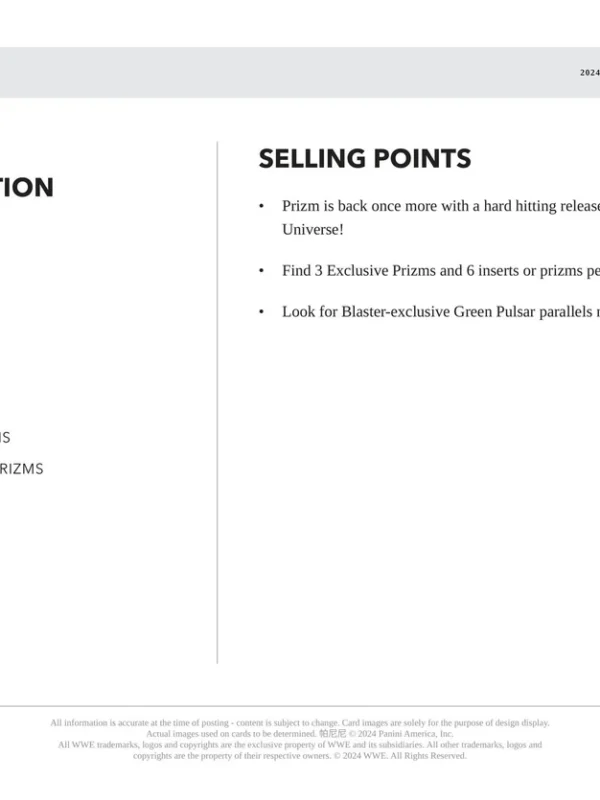 2024 Panini Prizm WWE Wrestling Blaster Box - supplier5