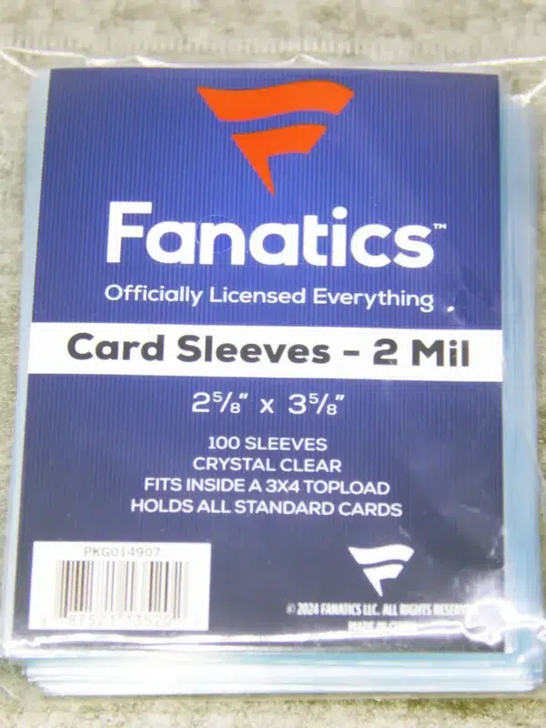 Fanatics Card Sleeves - front