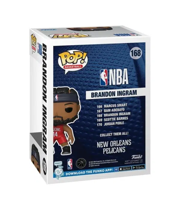 Funko POP! Brandon Ingram #168 NBA Basketball New Orleans Pelicans - back