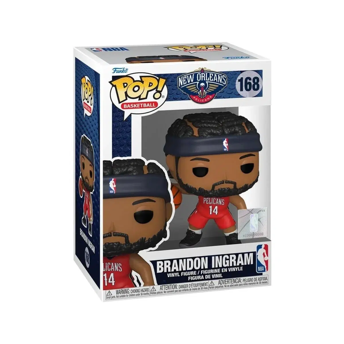 Funko POP! Brandon Ingram #168 NBA Basketball New Orleans Pelicans - box