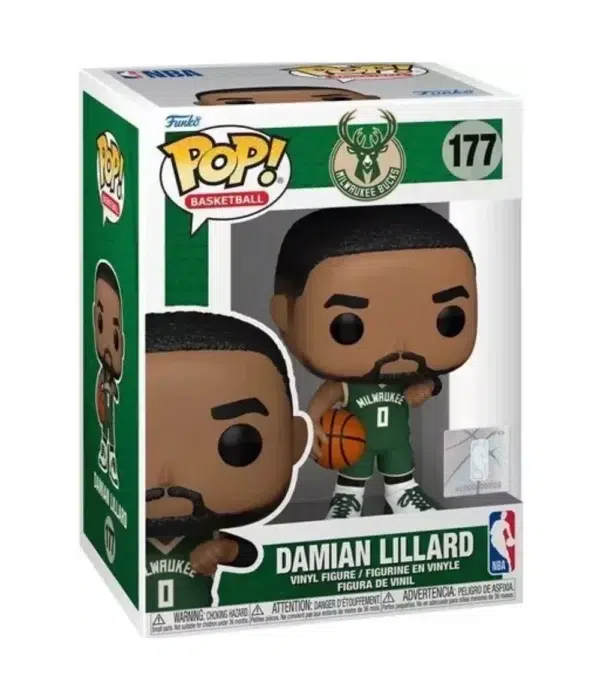 Funko POP! Damian Lillard #177 NBA Basketball Milwaukee Bucks - box