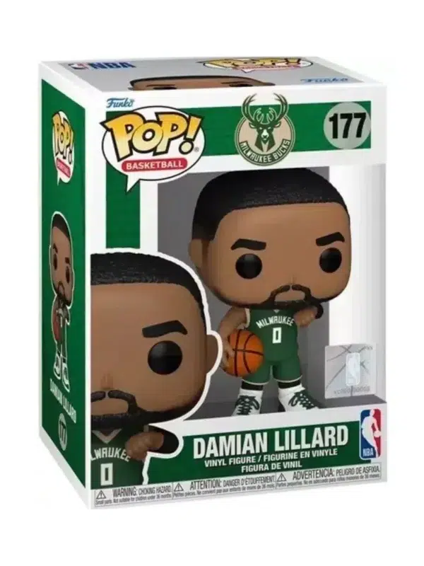Funko POP! Damian Lillard #177 NBA Basketball Milwaukee Bucks - box