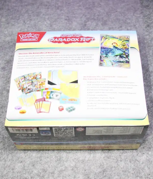 Pokemon TCG Scarlet & Violet Paradox Rift Elite Trainer Box - back