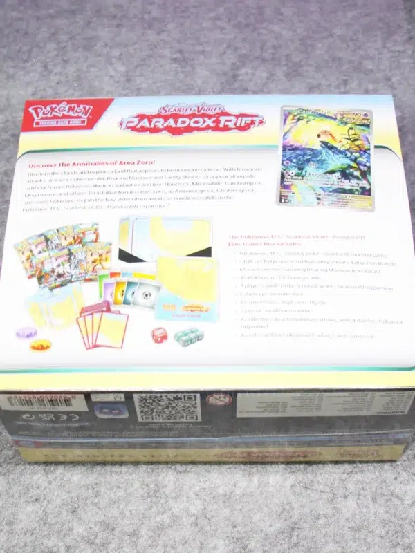 Pokemon TCG Scarlet & Violet Paradox Rift Elite Trainer Box - back