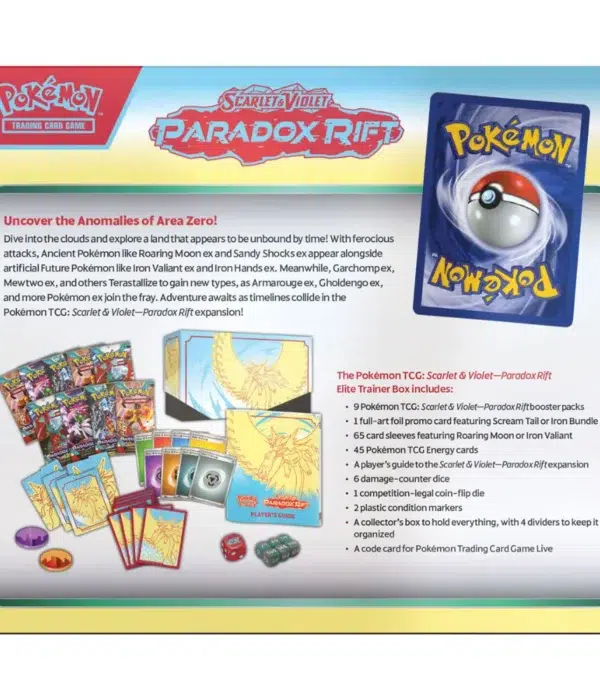 Pokemon TCG Scarlet & Violet Paradox Rift Elite Trainer Box - supplier3