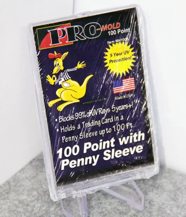 Pro-Mold Magnetic Card Holder 100pt with Penny Sleeve - stand