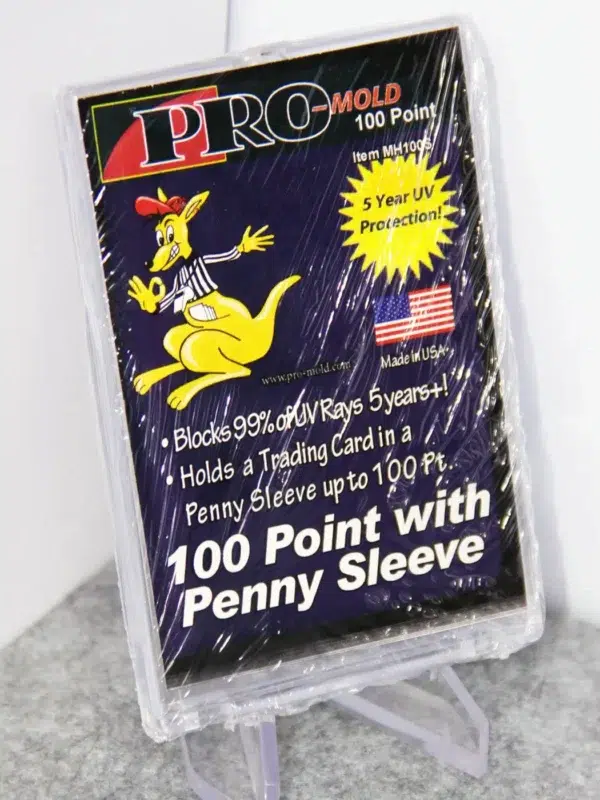 Pro-Mold Magnetic Card Holder 100pt with Penny Sleeve - stand