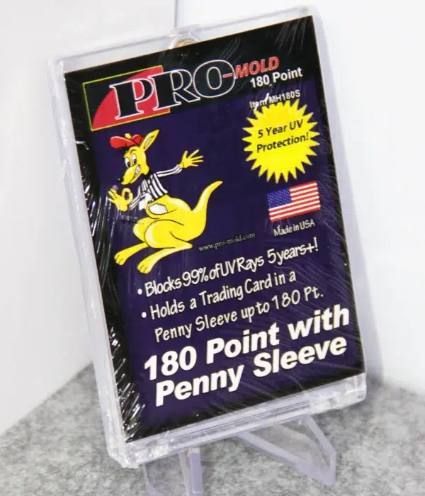 Pro-Mold Magnetic Card Holder 180pt with Penny Sleeve - stand