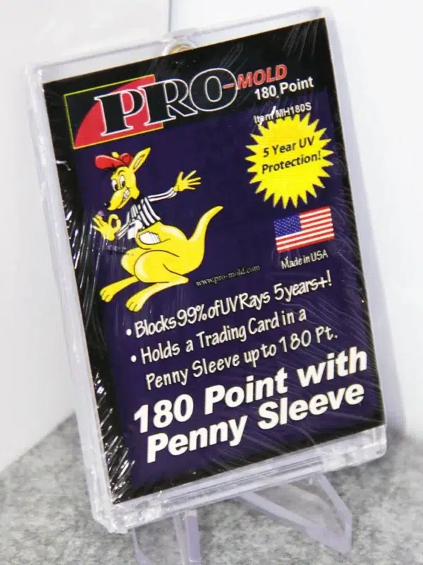 Pro-Mold Magnetic Card Holder 180pt with Penny Sleeve - stand