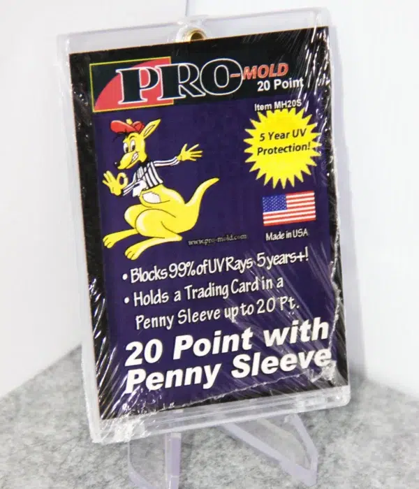 Pro-Mold Magnetic Card Holder 20pt with Penny Sleeve - stand