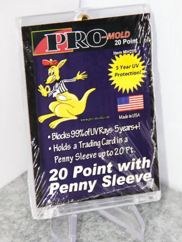 Pro-Mold Magnetic Card Holder 20pt with Penny Sleeve - stand