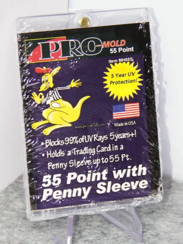 Pro-Mold Magnetic Card Holder 55pt with Penny Sleeve - stand