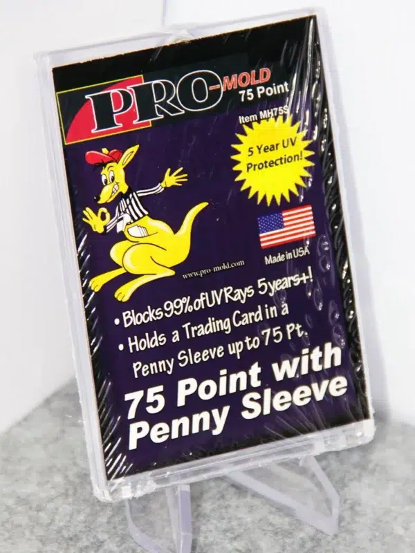 Pro-Mold Magnetic Card Holder 75pt with Penny Sleeve - stand