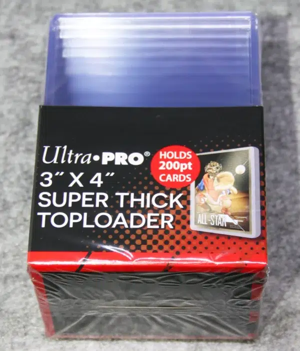 Ultra PRO Clear Super Think Toploaders 3 x 4 200pt - front