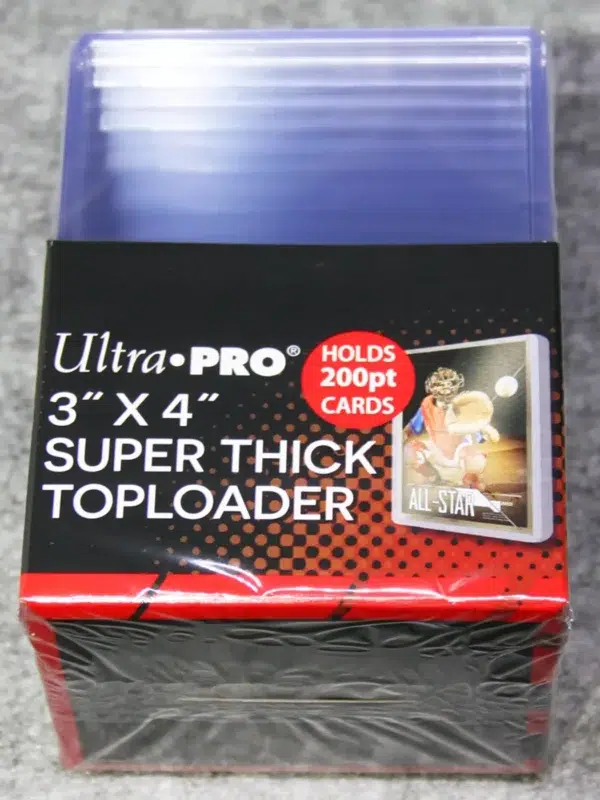 Ultra PRO Clear Super Think Toploaders 3 x 4 200pt - front