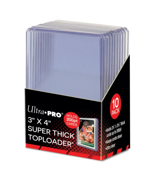 Ultra PRO Clear Super Think Toploaders 3 x 4 200pt - supplier