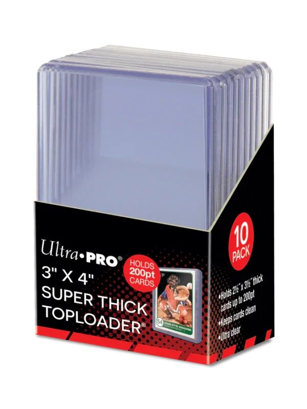 Ultra PRO Clear Super Think Toploaders 3 x 4 200pt - supplier
