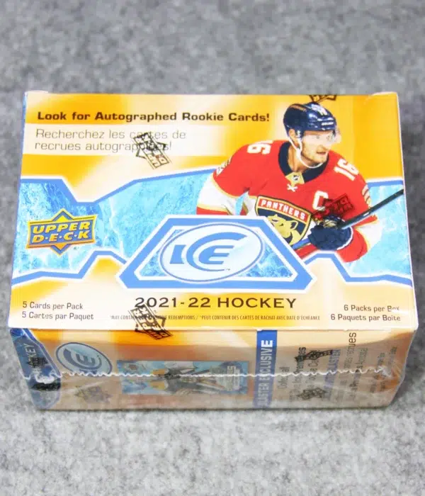 2021-22 Upper Deck ICE Hockey NHL Blaster Box - back