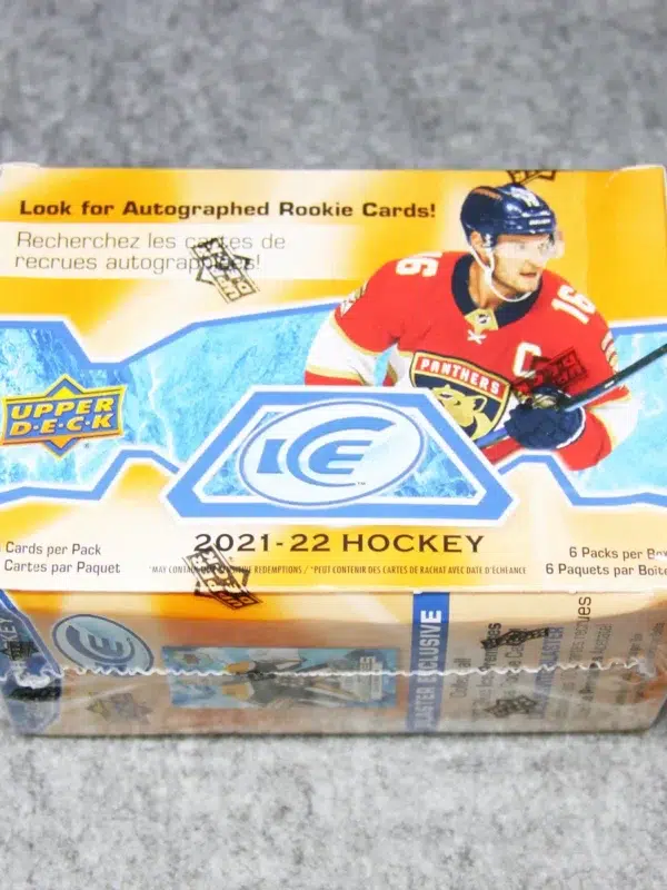 2021-22 Upper Deck ICE Hockey NHL Blaster Box - back