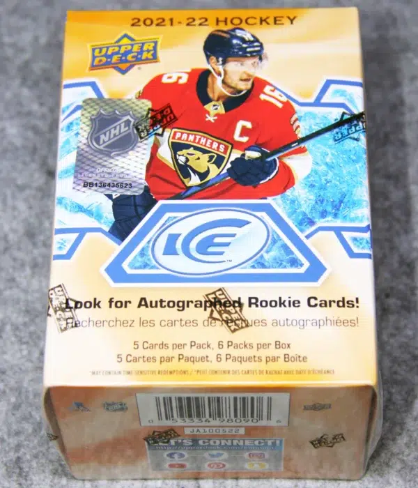 2021-22 Upper Deck ICE Hockey NHL Blaster Box - front