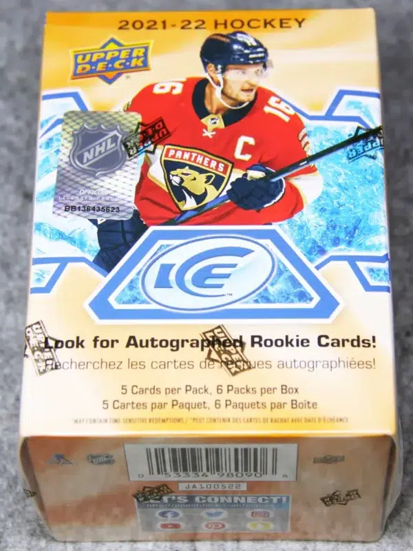 2021-22 Upper Deck ICE Hockey NHL Blaster Box - front