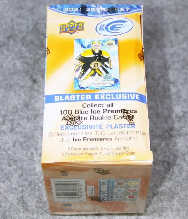 2021-22 Upper Deck ICE Hockey NHL Blaster Box - side