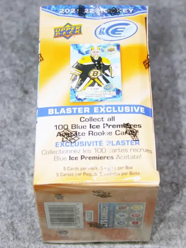 2021-22 Upper Deck ICE Hockey NHL Blaster Box - side