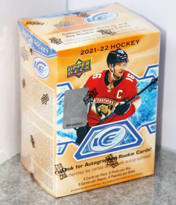 2021-22 Upper Deck ICE Hockey NHL Blaster Box - stand