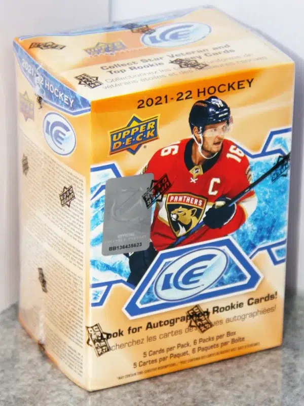 2021-22 Upper Deck ICE Hockey NHL Blaster Box - stand