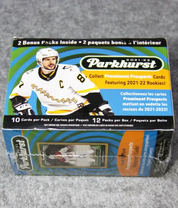 2021-22 Upper Deck Parkhurst Hockey NHL Blaster Box - back