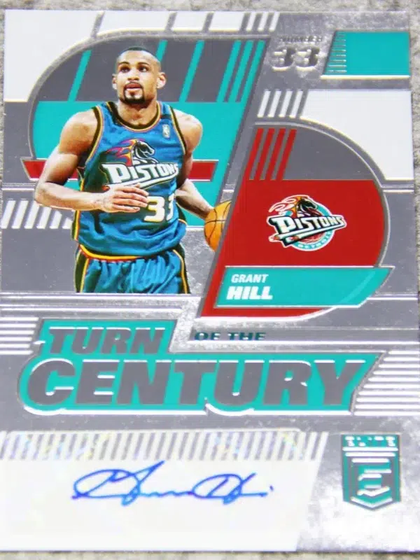 2022-23 Grant Hill #TCS-GRH Panini Donruss Elite Turn Century Autograph - front