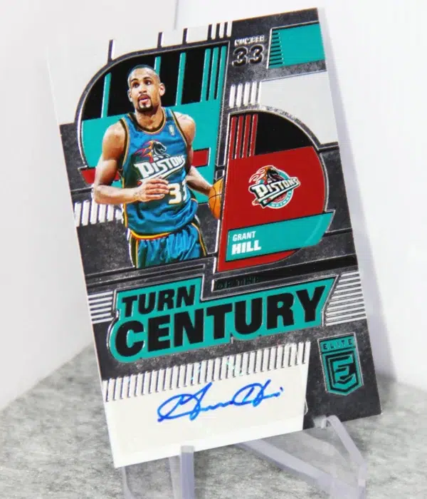 2022-23 Grant Hill #TCS-GRH Panini Donruss Elite Turn Century Autograph - stand