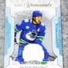 2023-24 Quinn Hughes #NR-QH Upper Deck Artifacts NHL Remnants Jersey Patch - front