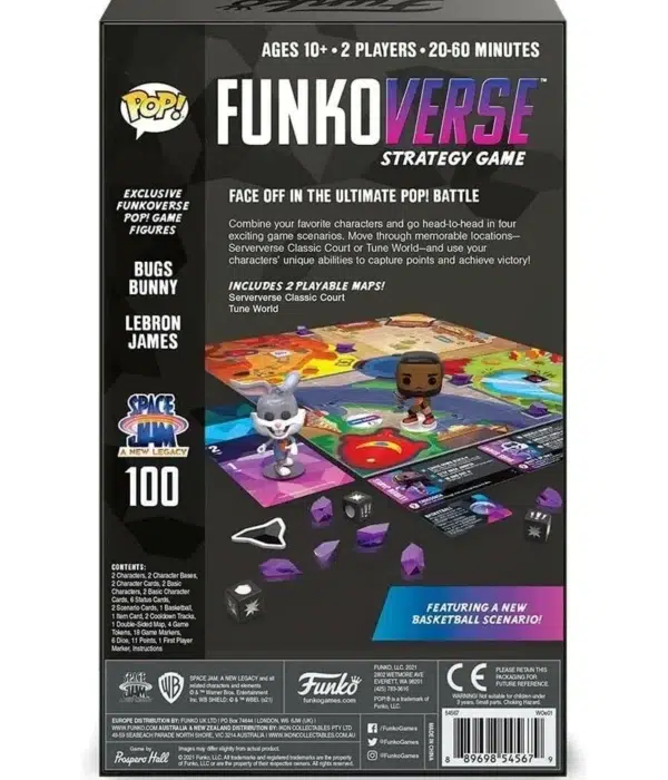 Funko Games POP! FunkoVerse Strategy Game Space Jam A New Legacy - back 
