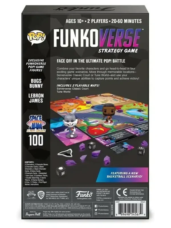 Funko Games POP! FunkoVerse Strategy Game Space Jam A New Legacy - back