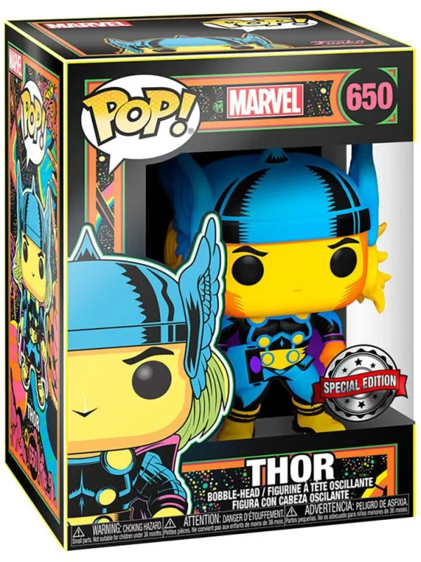 Funko POP! Marvel Thor #650 Marvel Black Light Special Edition - box
