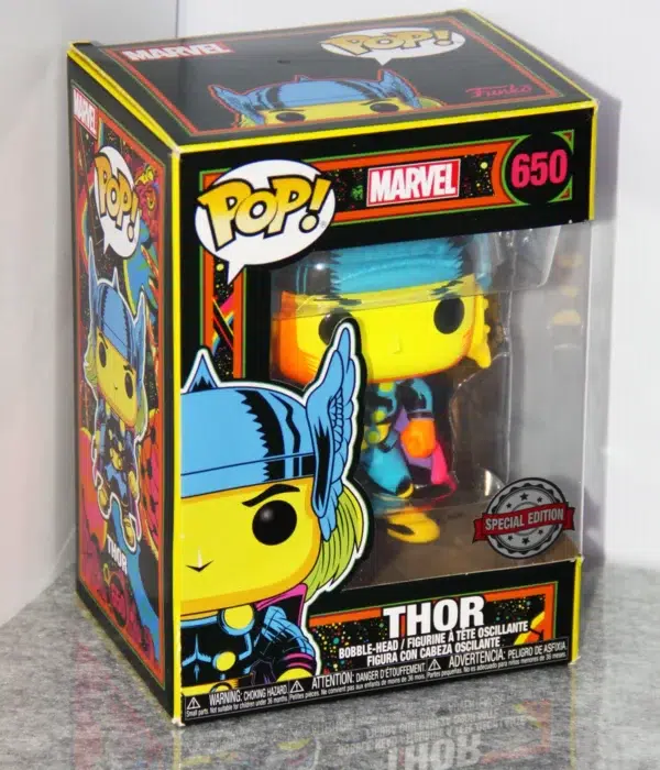 Funko POP! Marvel Thor #650 Marvel Black Light Special Edition - stand