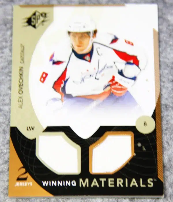 2010-11 Alexander Ovechkin #WM-AO Upper Deck SPx Winning Materials Dual Patch - front