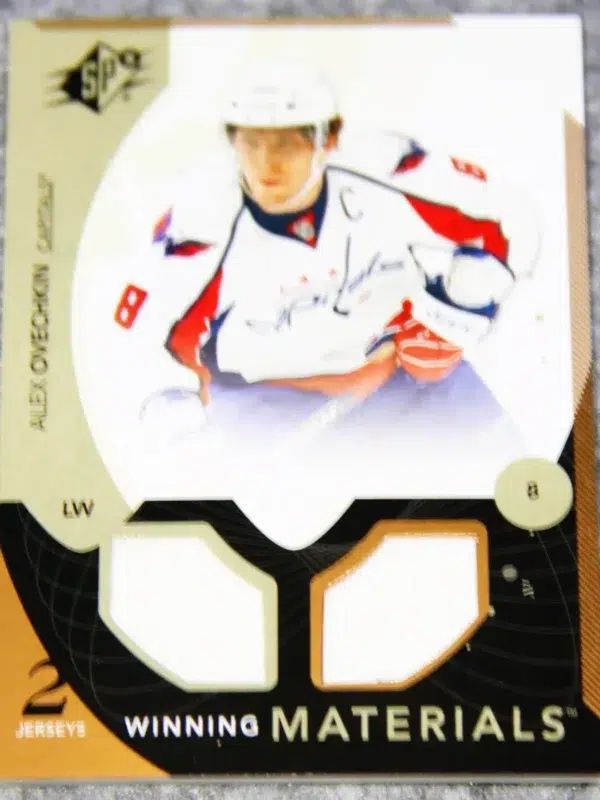 2010-11 Alexander Ovechkin #WM-AO Upper Deck SPx Winning Materials Dual Patch - front