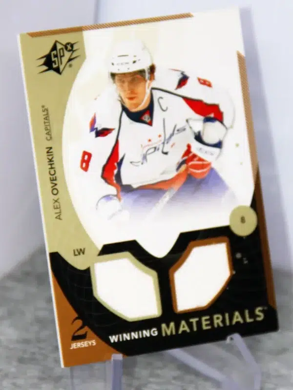 2010-11 Alexander Ovechkin #WM-AO Upper Deck SPx Winning Materials Dual Patch - stand