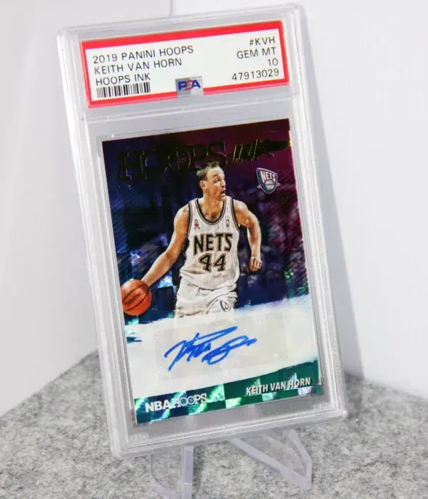 2019-20 Keith van Horn #HI-KVH Panini Hoops Ink PSA 10 GEM MT - stand